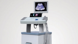 Ultrasound machine with ultrasound dislpayed